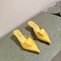 PRA 2026S High Heel Mule 65 Yellow Sheepskin 657673