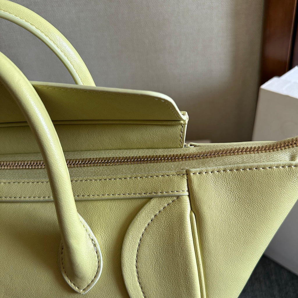 Celine 2026 Luggage Citrus Shiny Lambskin 276256