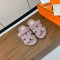 HM Chypre Sandal In Light Purple Lamb Wool 984180