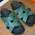 HM Kazimir Sandal Green Suede Calfskin 294028