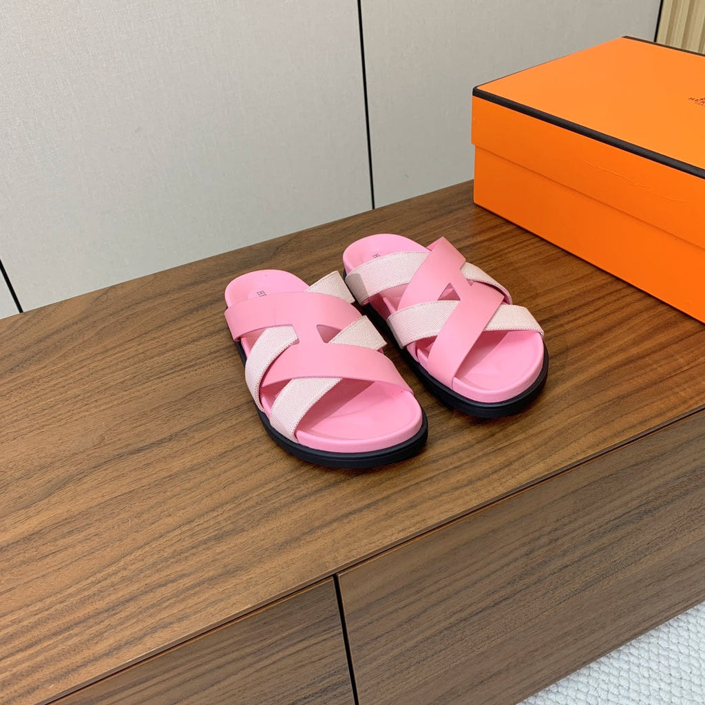 HM Kazimir Sandal Pink Farbic Calfskin 293983