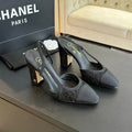 slingbacks 95 black lace grosgrain