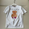 Gucci 25 Bear T-shirt White Brown Cotton