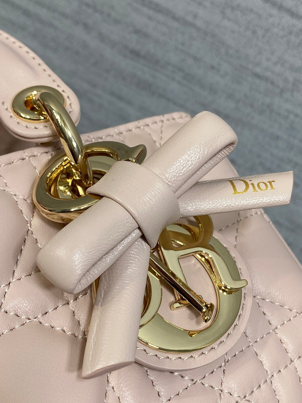 Dior 2026 Bow D-Joy Micro Bag Power Pink Lambskin 284125