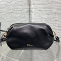 Dior 2026 Bow Pouch 20cm Black Lambskin 284145