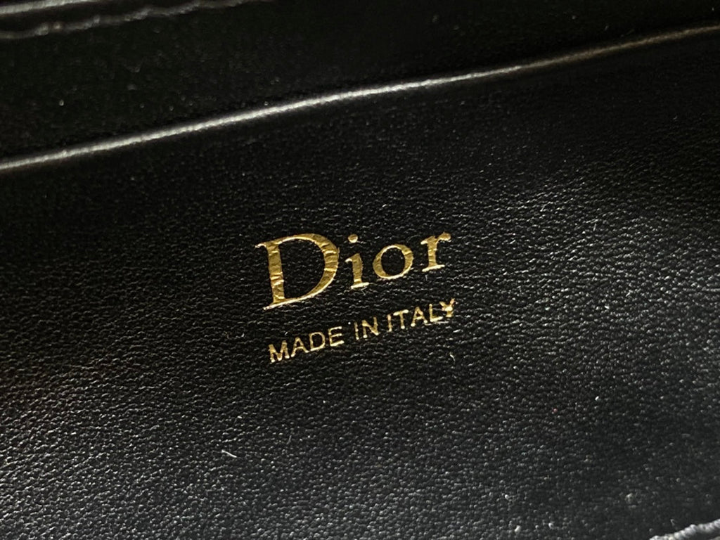 Dior 2026 Bow Pouch 20cm Black Lambskin 284145