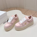 PRA 2026S Platform Sneakers 50 Pink Suede Cowhide 663494