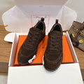 HM 26ss Sneakers Brown Fabric Suede 638582