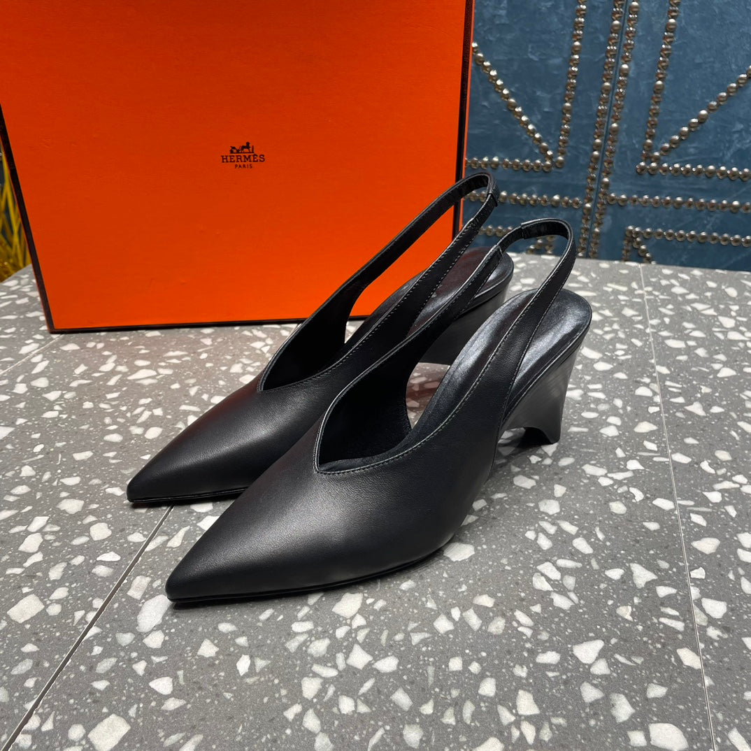 HM Intime 70 Pump Black Lambskin 962935