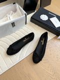 CC 25C Ballet Flat Suede Calfskin