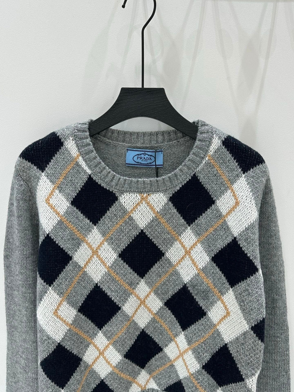 Prada 25 Crop Top Sweater Multicolor Wool 293872