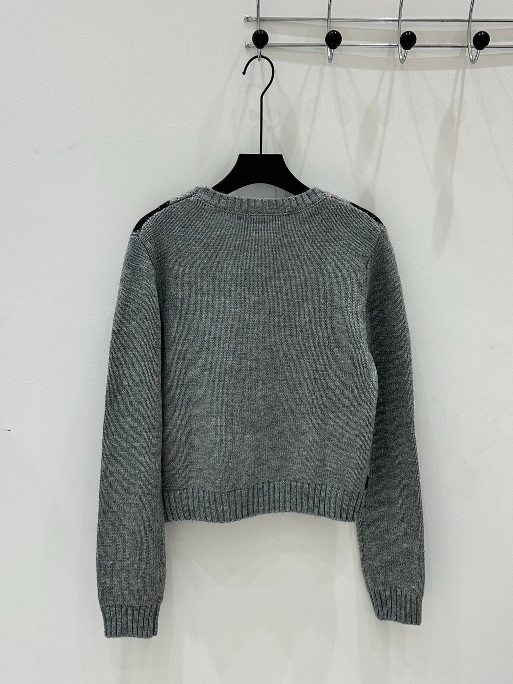 Prada 25 Crop Top Sweater Multicolor Wool 293872