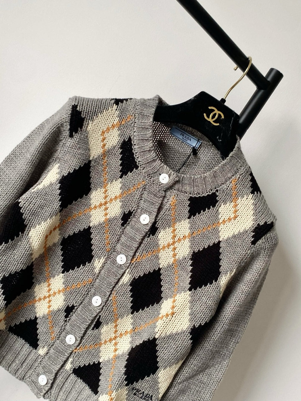 Prada 25 Cardigan Multicolor Wool 293871