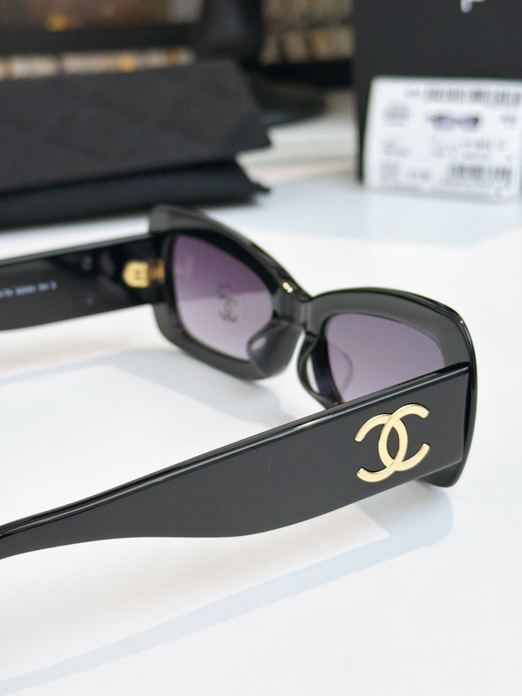 Chanel 2026 Butterfly Sunglasses Black Gradient Purple Acetate