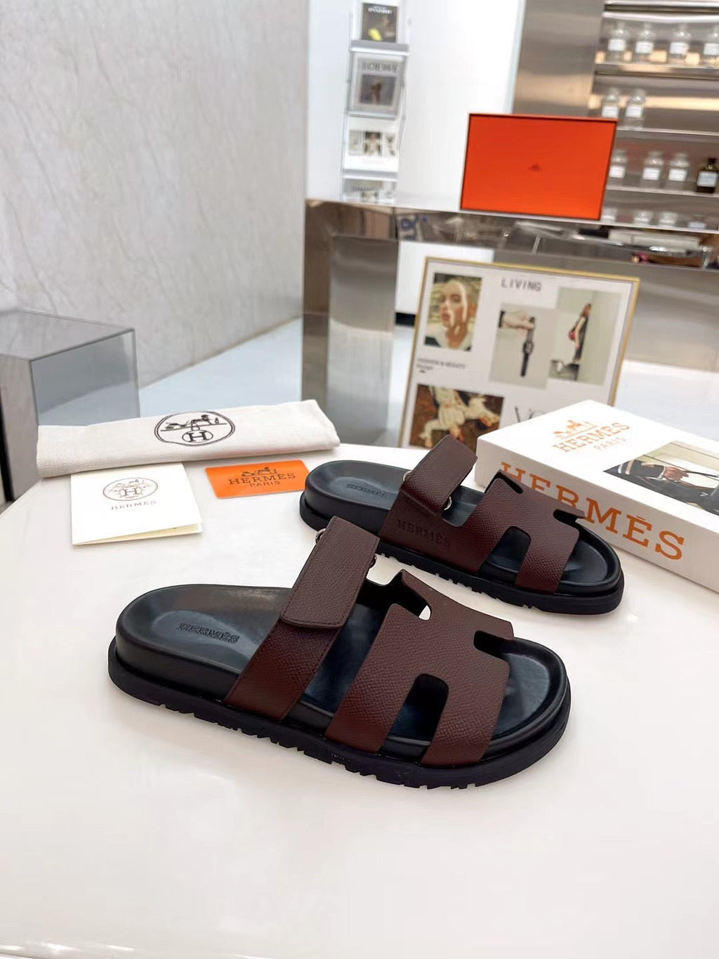 HM 2025 Chypre Sandals Dark Brown Cowhide 294377
