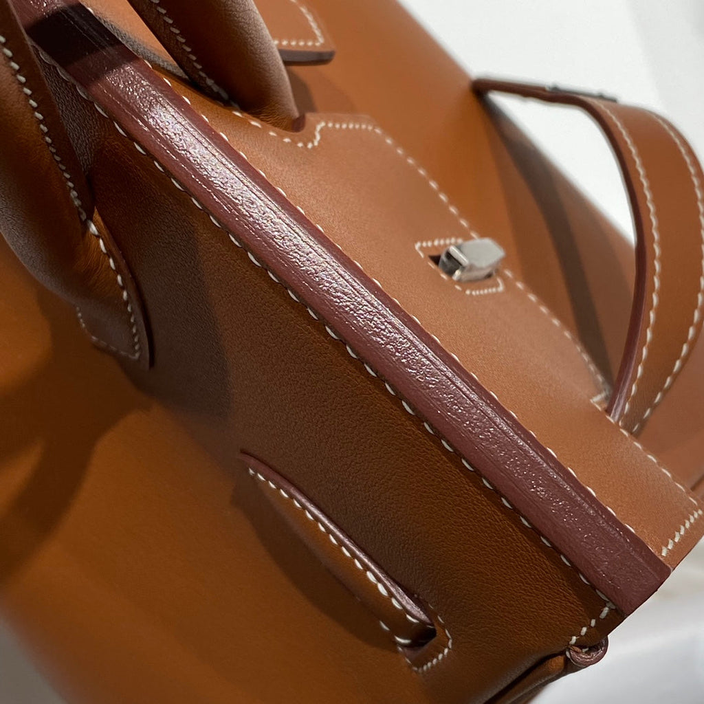 HM Shoulder Birkin 29 Yam Orange Leather 222354
