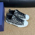 CD B23 Low-Top Sneaker White Black Oblique Jacquard Fabric