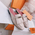 OZ Mule Fringed Light Pink