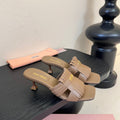 MIU 26ss High Heel Sandals 50 Brown Sheepskin 627356
