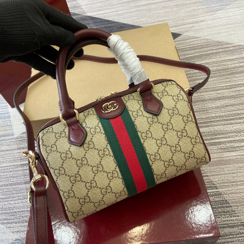 GG Ophidia Bag 21cm Canvas leather 339625