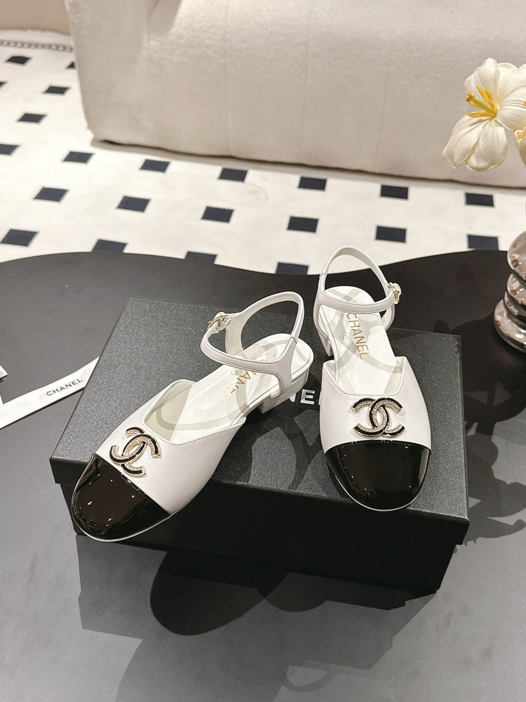 CC Slingback White Sheepskin 237514