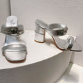 VT Heeled  Sandal Silver Cowhide 292883