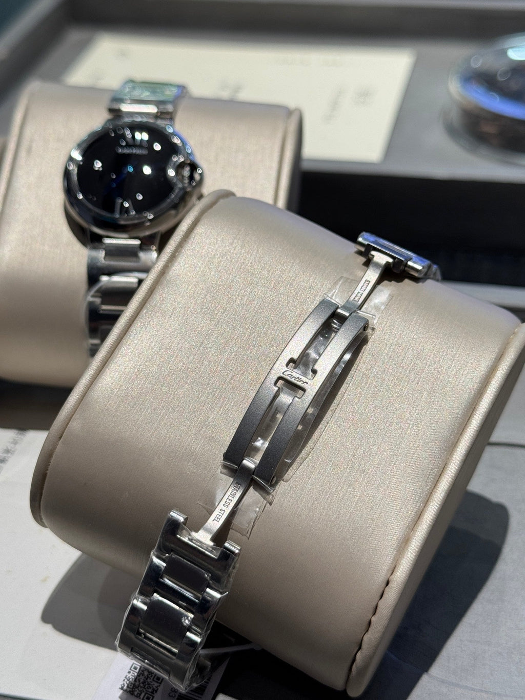 Cartier Bleu Balloon 33mm Quartz Silver
