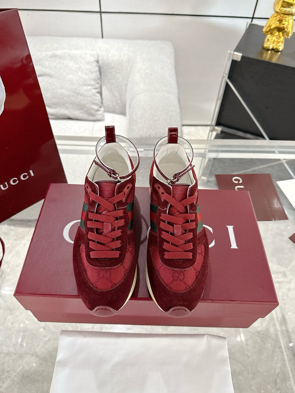 GC 2025 Re-Motion Sneaker Red Suede Cowhide 292414