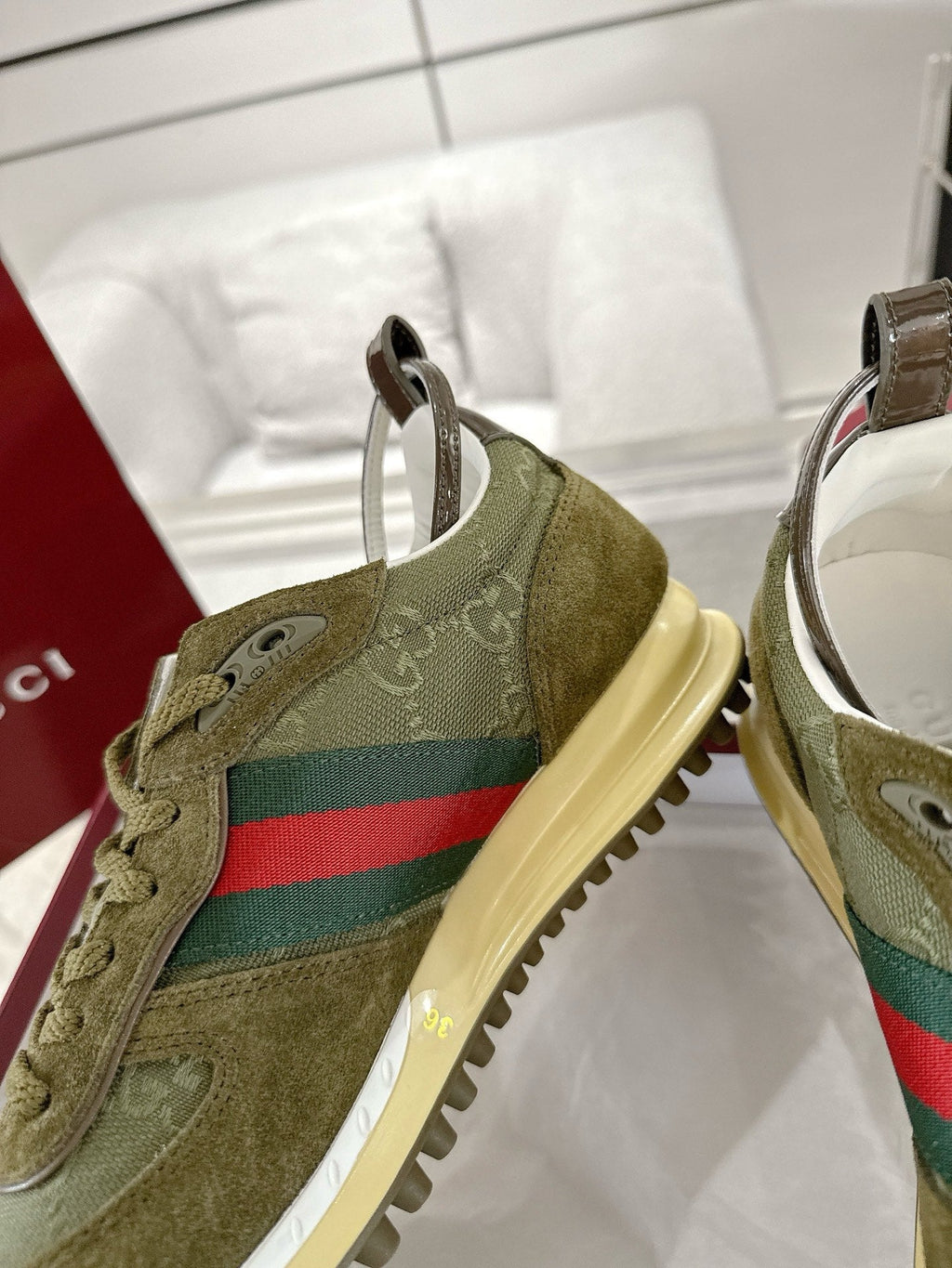 GC 2025 Re-Motion Sneaker Dark Green Suede Cowhide 292415