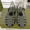 GC 25 Black Double G Sandal Dark Green Rubber 292428