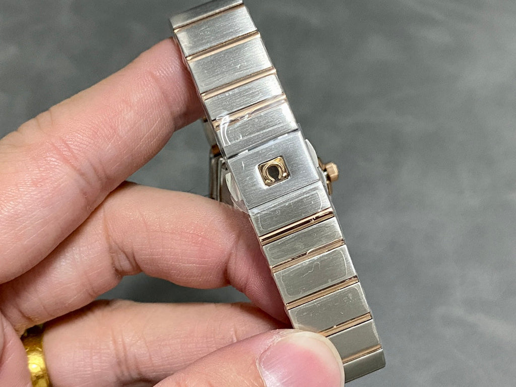 Omega Constellation 27mm Pink Gold Blue Dial