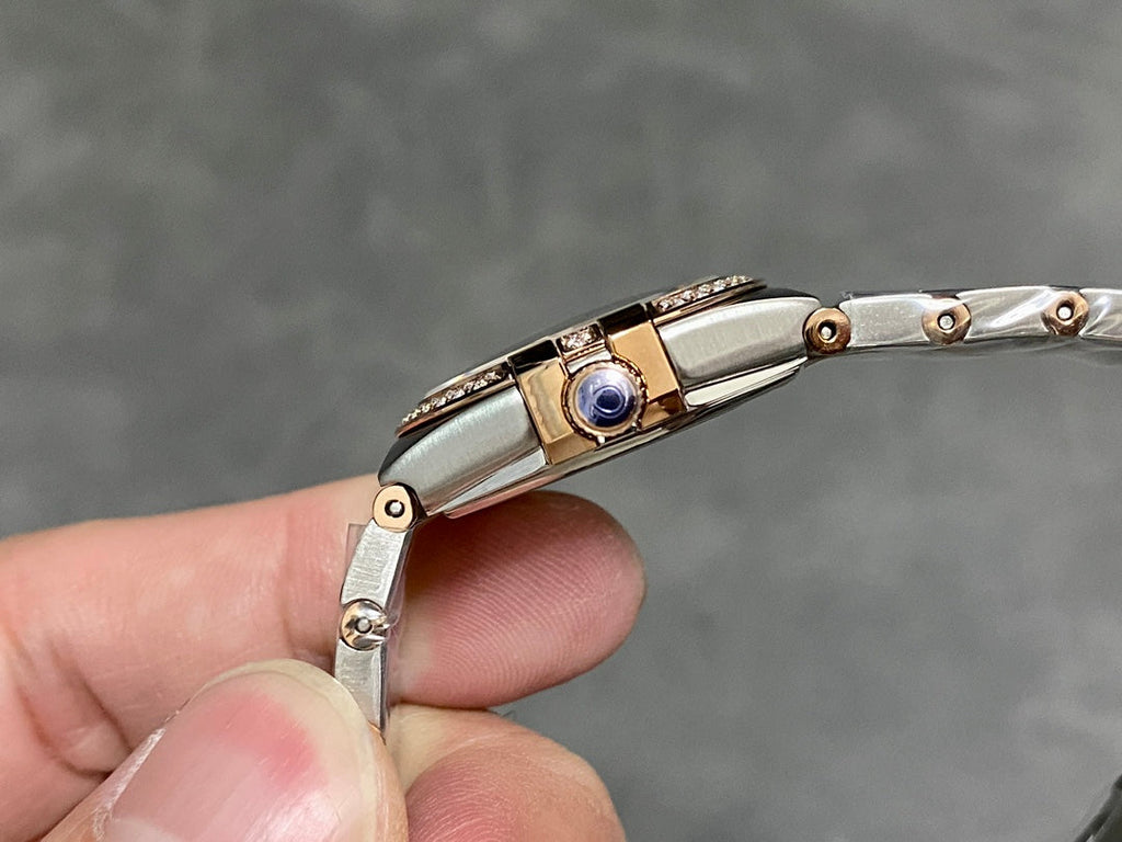 Omega Constellation 27mm Pink Gold Blue Dial