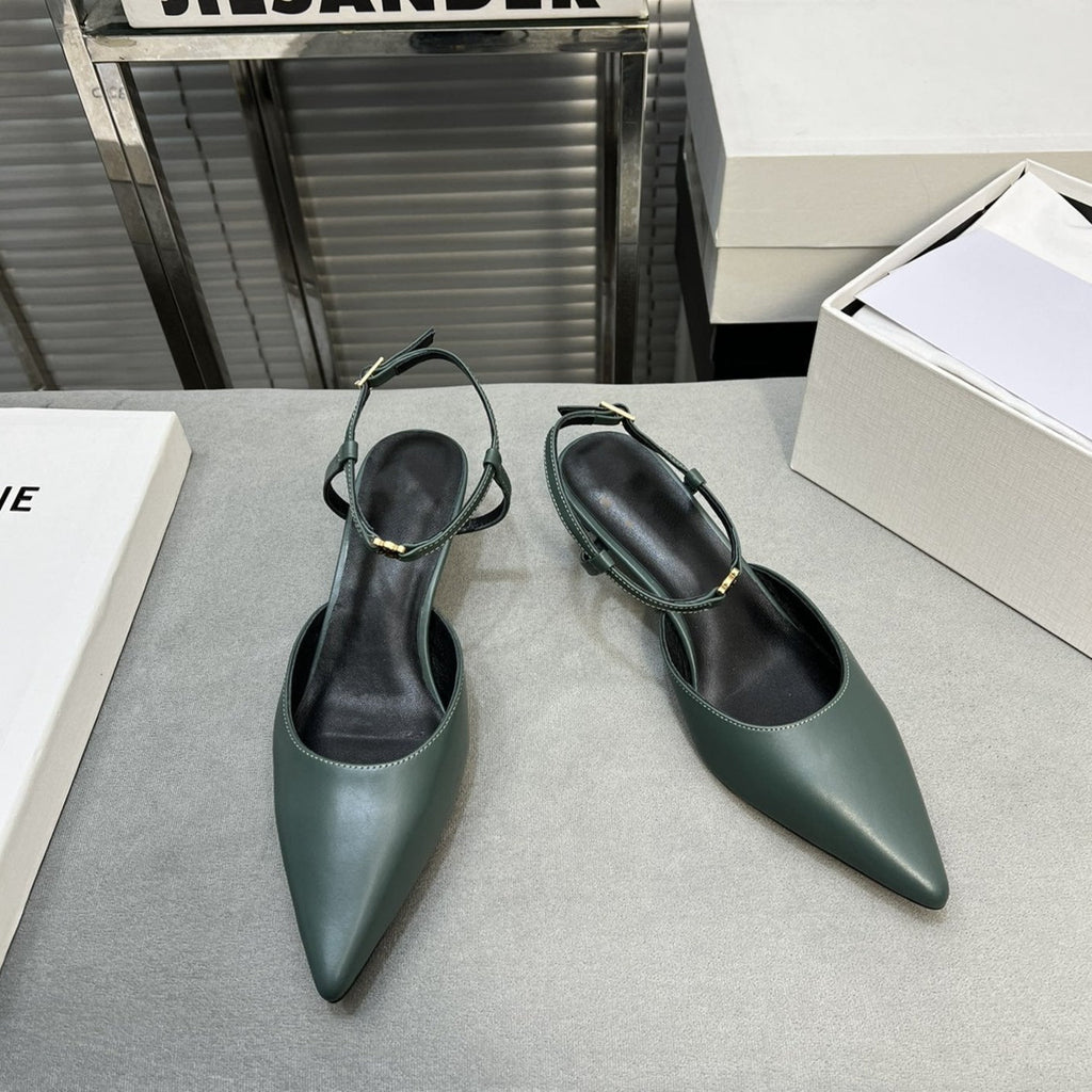 cl kitten 50 blue green calfskin