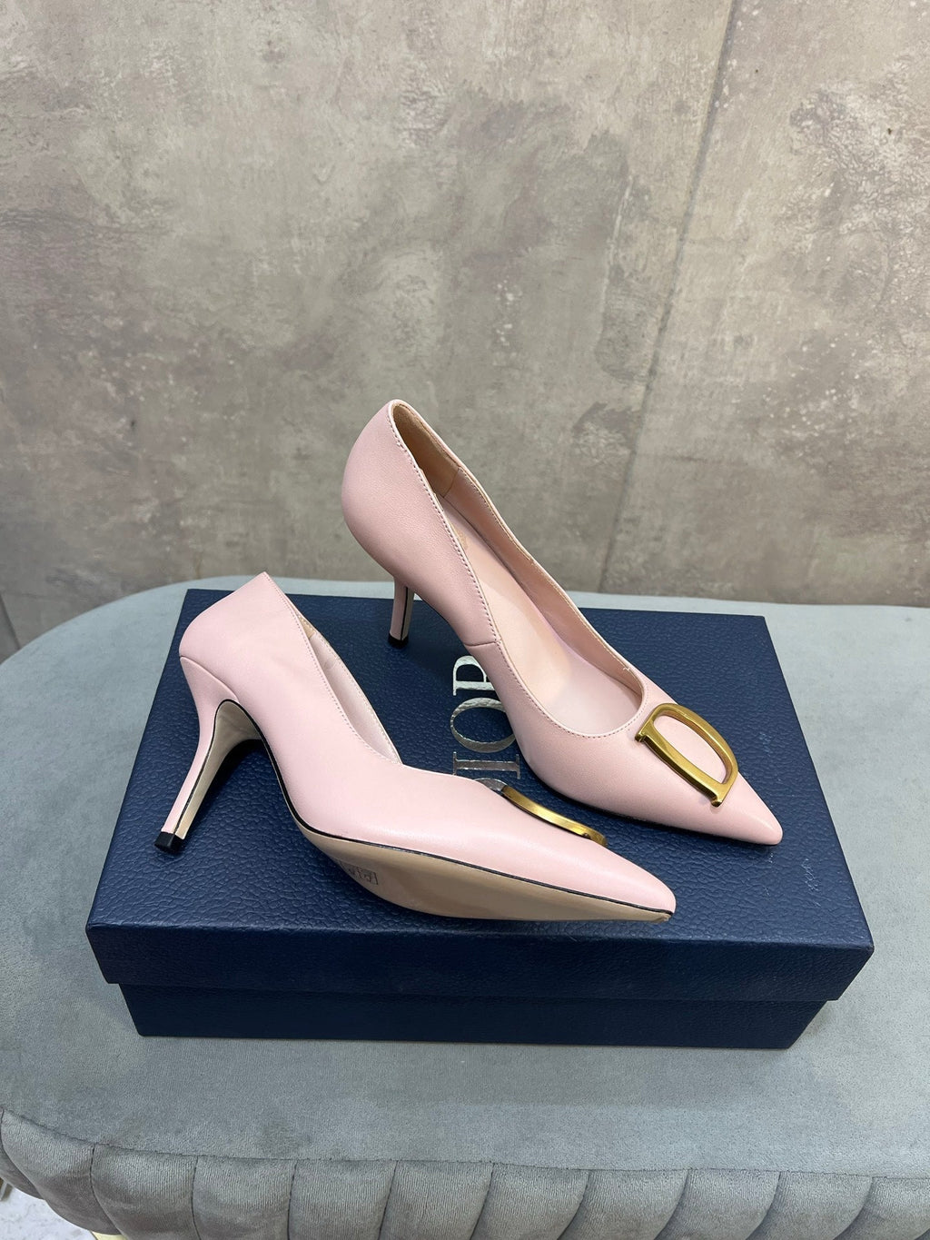 CD 26 High-Heeled 85 Pumps Light Pink Cowhide 594570
