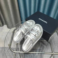 CC 25C Sandal Triple Straps Silver Calfskin