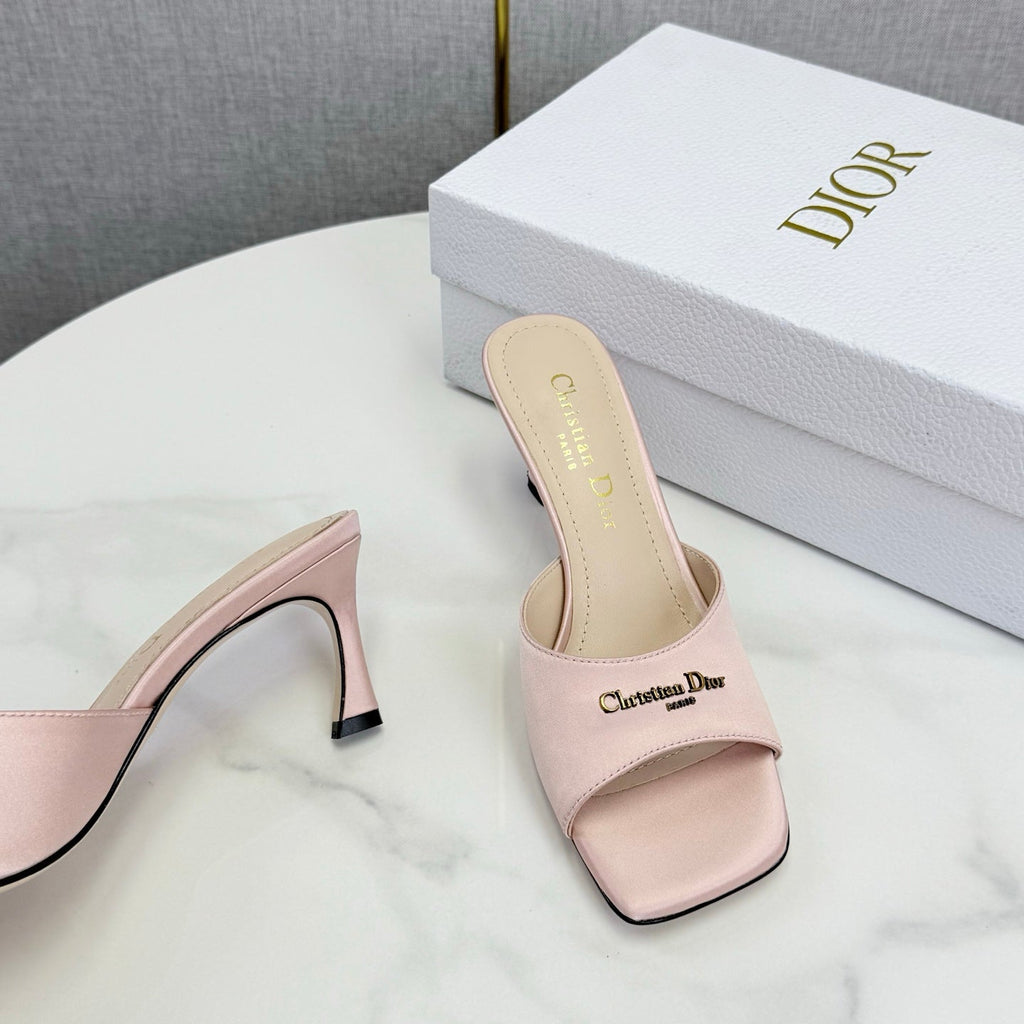 CD 26 High Heel Mule 75 Light Pink Suede 620361