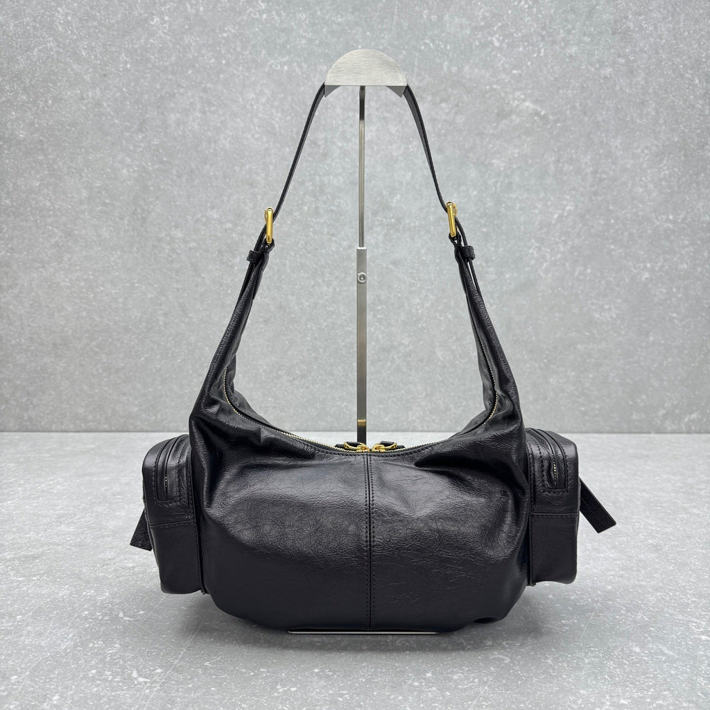 Dior 2025 Grand Tour Multipocket Bag 52cm Black Calfskin