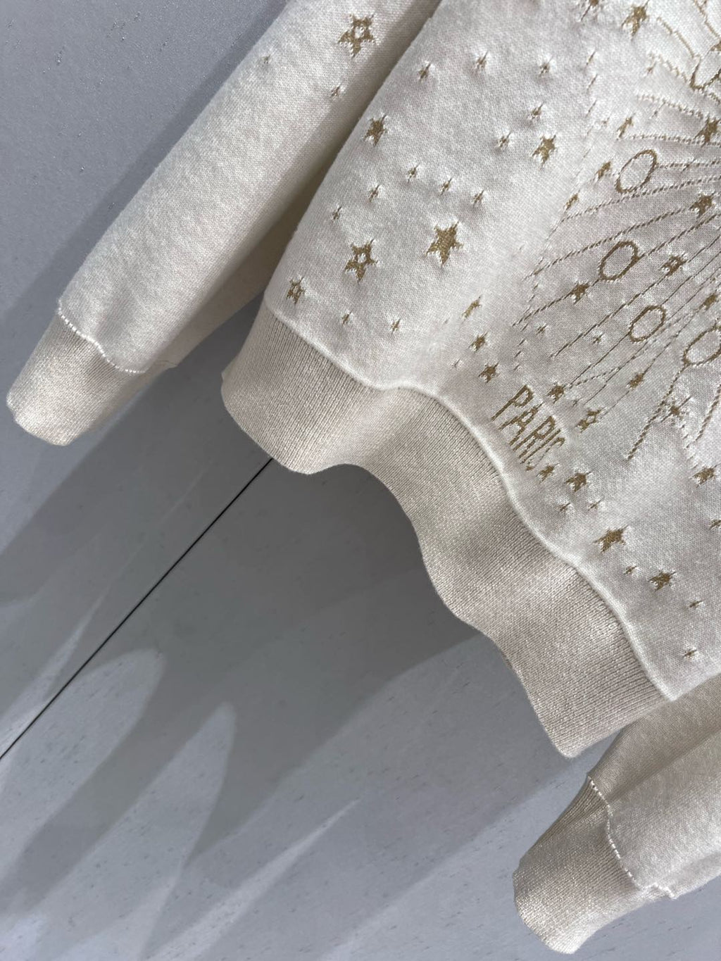 CD Star Sweater Beige Cashmere Jacquard 209709