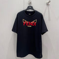 Fendi 25 Little Monster Eyes T-shirt Black Cotton