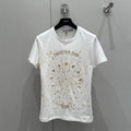 CD 25 T-shirt White Gold cotton 211144