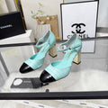 CC 26s Sandals 80 Light Turquoise Cowhide Patent Leather 183561