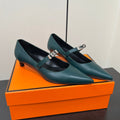 HM 25C Kiara 40 Pump Castleton Green Calfskin 210276