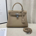 HM Kelly 25cm Gris Tourterelle Togo Leather Silver Hardware