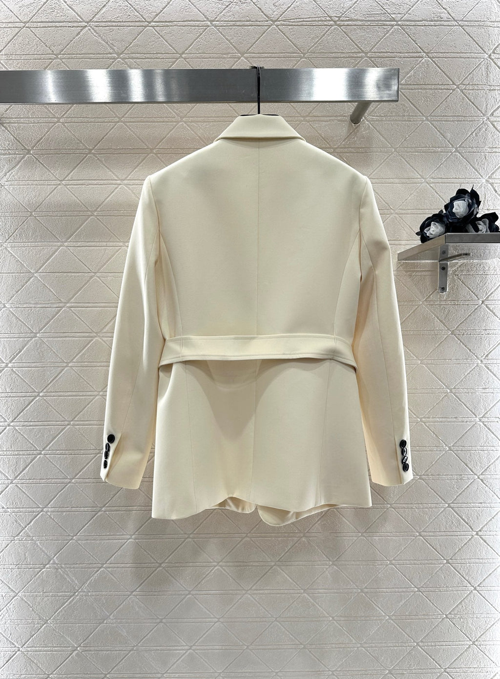 CD 25 Blazer With Belt Lapel Polyester