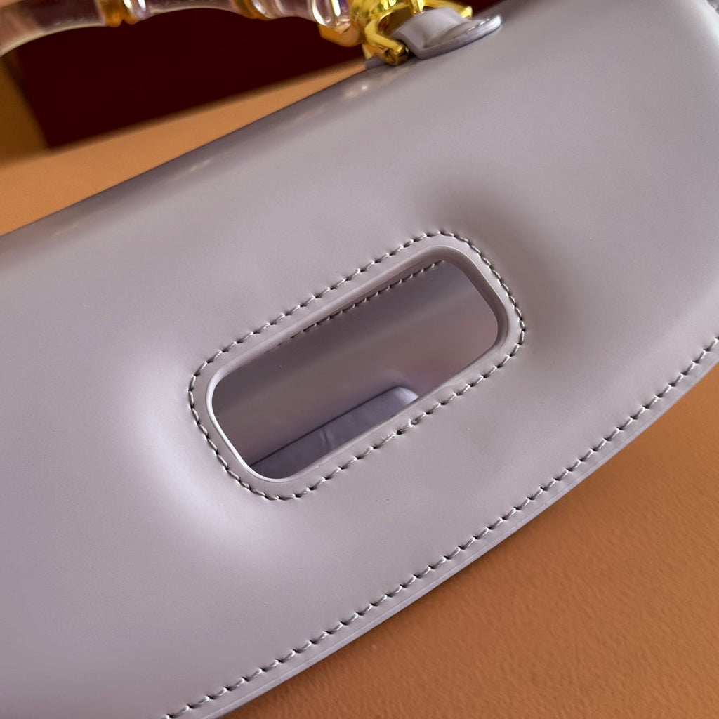 Gucci Bamboo Diva Bag Lilac Leather 251026