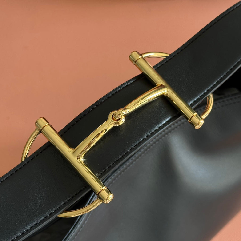 Gucci Beatrix Handbag 35 Black Cowhide  272128