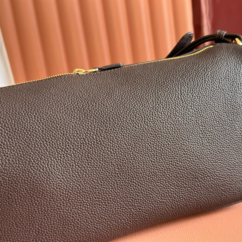 Gucci 2026 Half Horsebit Bag 31.5cm Brown Chocolate Cowhide 277449