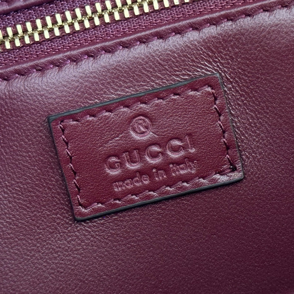 Gucci 2026 Siena Bag 25.5cm Red Gold Leather 277141