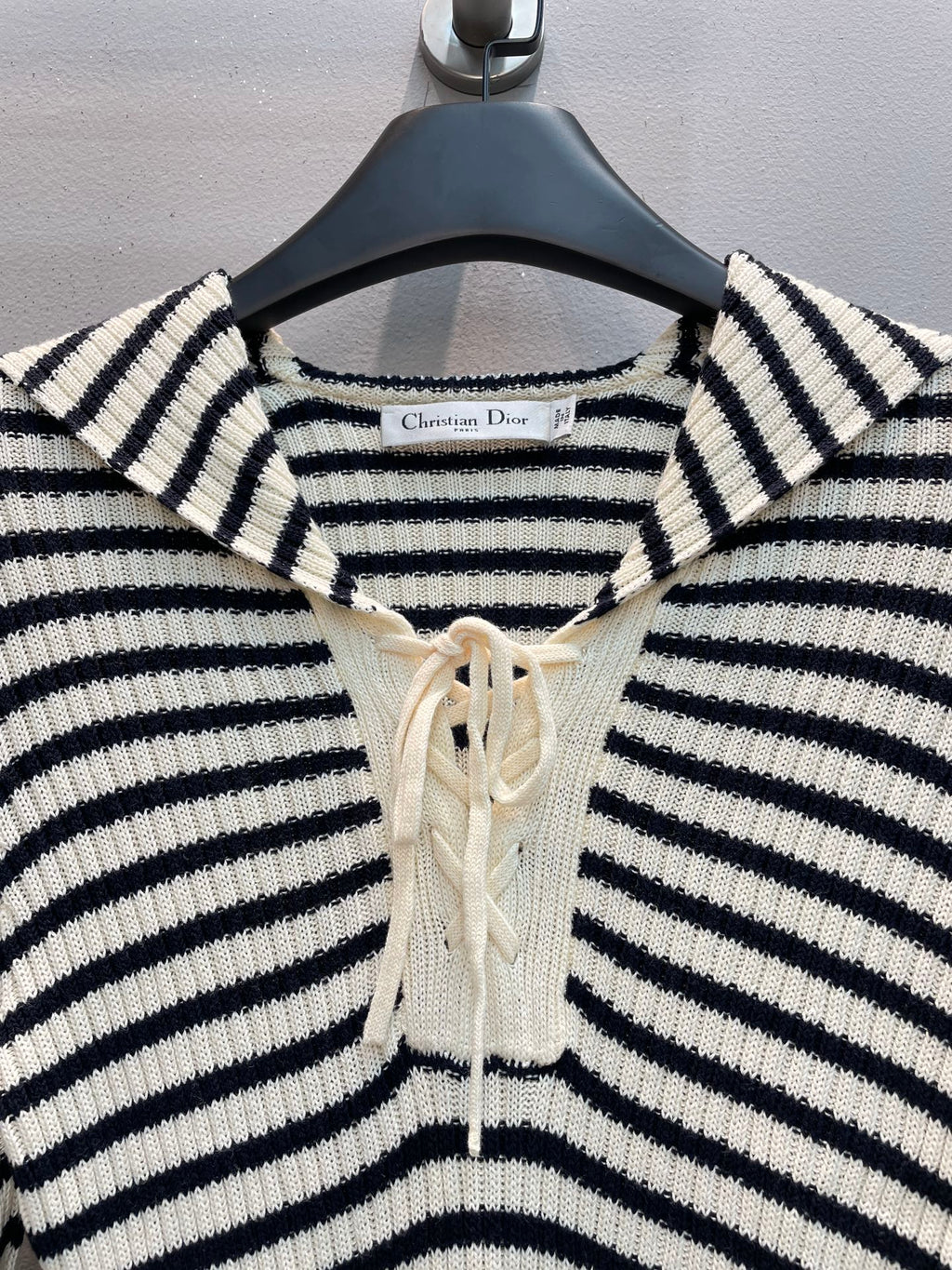 CD 25 Striped Sweater Dress Wool Mix Cotton