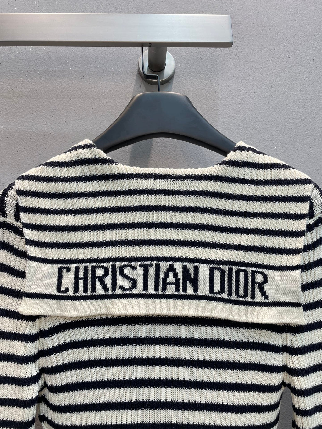 CD 25 Striped Sweater Dress Wool Mix Cotton